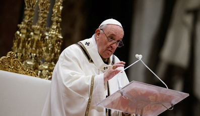 Look beyond the lights and remember the poor pope says
